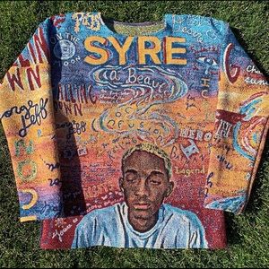 Custom Handmade Tapestry Crewneck Shirt/ Sweater